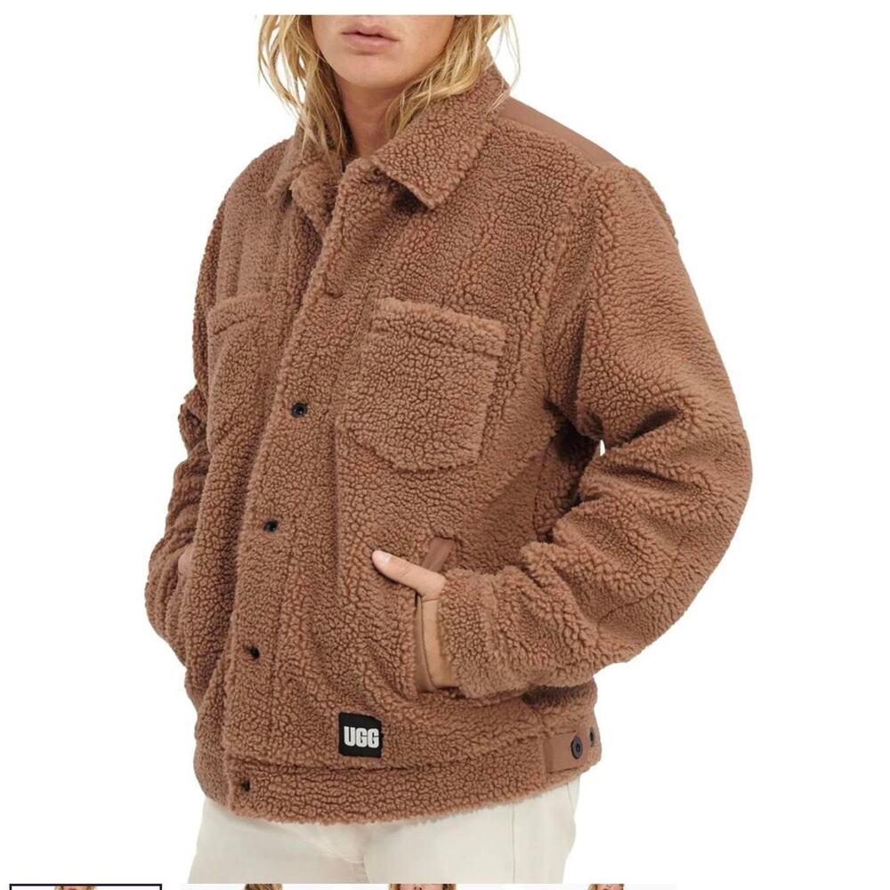 Ugg tan sherpa jacket size